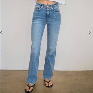 AYR The Sugar Denim Straight Leg Jeans | coconut milk wash | Size 25R